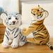 Tigers Plush Toy Stuffed Animal Plush Tiger Tale Toys Cute Lifelike Tiger Stuffed Animals Animals Kids Toy Gift for Boy Baby Tiger-Lifelike Stuffed Animal