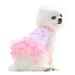 YUEHAO Pet Supplies Cotton Pet Dog Dress Spring And Summer Pet Clothes Spring Cute Pet Supplies Cotton Peach Dress Pink