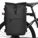 OWSOO 3-in-1 Waterproof Bike Pannier Rear Rack Bag Shoulder Bag Outdoor Cycling Commuting Bag Pack with Laptop Compartment