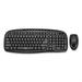 Wkb1330cb Wireless Desktop Keyboard And Mouse Combo 2.4 Ghz Frequency/30 Ft Wireless Range Black