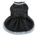 Dog Skirt Lace Edge Bowknot Belt Silky Pet Princess Dress Spring Summer Pet Birthday Party Costume for Small Medium Dogs Cats