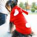 Shulemin Pet Dog Cats Hoodie Bunny Clothes Winter Warm Puppy Costumes Apparel Red