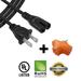 AC Power Cord Figure 8 for Panasonic VIERA LED HDTV (Specific Models Only) - 6ft