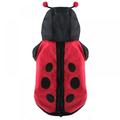 MarinaVida Halloween Dog Ladybug Costume Outfits Funny Winter Warm Small Dog Pet Clothes Jacket Coat Hoodie Clothing