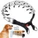 SHELLTON Dog Prong Collar Dog Pinch Training Collar with Quick Release Snap Buckle And Adjustable Length for Small Medium Large Dogs S (Weight: Around 35 lbs)