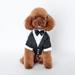 Dog Party Tuxedo Suit Bow Tie Charming Wedding Puppy Costume Cat Clothes Buttons