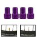 Set of 4 Bicycle Presta Valve Adapters for Road Mountain Track & Fixie Models ( 8 Color Options ) (Purple)