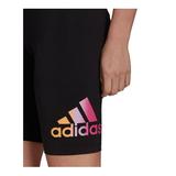 adidas Womens Essentials Gradient-Logo Bike Shorts