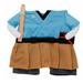 Zonghan Polyester Cute Pet Halloween Clothes Samurai Funny Upright Costume Dress Up For Cats Dogs