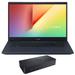 ASUS VivoBook Home & Business Laptop (Intel i5-10300H 4-Core 15.6 60Hz Full HD (1920x1080) NVIDIA GTX 1650 36GB RAM 1TB m.2 SATA SSD Wifi HDMI Webcam Win 10 Pro) with D6000 Dock