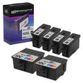 Speedy Inks Compatible Ink Cartridge Replacement for Kodak #10B & Kodak #10C (4 Black 2 Color 6-Pack)