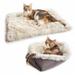 Cat Beds Foldable Convertible Washable Pet Bed Mat Dog Crate Bed Calming Dog Bed Plush Fluffy Cat Bed Faux Fur Warming Pet Bed for Small Medium Cat-Kitten Puppy