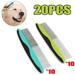 Danlai-2/4/6/8/10/20Pieces Dog Combs For Detangling And Knots - Undercoat Rake For Dogs And Cats Grooming Tools With Stainless Steel Teeth And Ergonomic Handles Household Pet Hair Combs