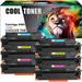 Cool Toner Compatible Toner Replacement for Canon 046H ImageCLASS MF731Cdw MF733Cdw MF735Cdw LBP654Cdw High Yield Printer Ink (Cyan*2 Magenta*2 Yellow*2 6-Pack)