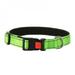 Popvcly Pet Dog Reflective Nylon Collar Night Safety Luminous Light Up Adjustable Dog Leash Pet Collar for Cats And Small Dogs Pet Supplies Green L
