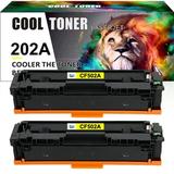 Cool Toner 2-Pack Compatible Toner Replacement for HP CF502A Color LaserJet Pro M254dw M254dn M254nw MFP-M281fdw MFP-M281fdn MFP-M281cdw MFP-M280nw Printer Ink Yellow