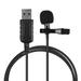 docooler Mini Lavalier Clip-on Condenser Microphone Mic with USB Plug for Computer PC Laptop