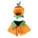 Halloween Pet Costume Cat Pumpkin Costume Funny Cat Clothes Cloak and Pumpkin Hat for Small Dogs Cats Outfits