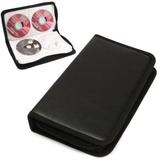 Zonghan CD Case 80 Capacity DVD Storage DVD Case VCD Wallets Storage Organizer Flexible Plastic Protective DVD Storage Black