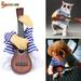 Spencer Funny Pet Clothes Christmas Cosplay Dog Cat Apperal Guitar Player Fancy Party Costume Cat Clothes Size L