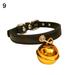Opolski Fashion Christmas Party Puppy Dog Cat Kitten Faux Leather Bell Necklace Collar