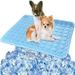 Pet Dog Cooling Mat Pad for Dogs Cats Ice Silk Mat Cooling Blanket Cushion for Kennel/Sofa/Bed/Floor/Car Seats Cooling