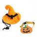 Okwish Fun Headdress Pumpkin Collar Halloween Apparel Hats Ornaments Accessories Bat Suit One Size 1Pcs Pet Supplies