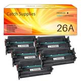 Catch Supplies 5-Pack Compatible Toner for HP CF226A 26A LaserJet Pro MFP M426dw M426fdw M426fdn M402dn M402n M402d M402dw Printer Ink (Black)