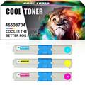 Cool Toner Compatible Toner Replacement for OKI 46508703 46508702 46508701 for C332dn C332 MC363dn MC363 ï¼ˆCyan Magenta Yellow 3-Pack)