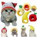 Walbest Pet Cute Hat Cat Hat Yellow Tiger Cap Party Costume Accessories Headwear for Cat Kitten Puppy Pet Animal Safe Materials and Adjustable