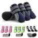 SPRING PARK Small Dog Shoes Slip Resistant 4pcs Dog Puppy Boots Booties Pet Sneakers with Reflective Fastener Tape for Small Medium Dogs Protect Paws Easy to Wear Daily Use
