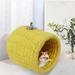 Parrot Warm Nest House Hanging Cotton Thick Cage Cave Hammock Bed Budgie Shed Hut for Parakeet Rats Lovebird Bird Hammock - Yellow screw