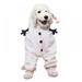 Dog Cat Christmas Outfit Coat Sweater Snowman Cartoon Costume Soft Warm Coral Fleece Pet Hoodie Winter Party Dress Up Clothes Jumpsuit Apparel