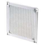 Uxcell PC Dust Fan Screen Aluminum Mesh for Cooling Case Cover Silver Tone 3.54inch