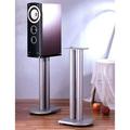 19 in. H Iron Center Channel Speaker Stand - Grey Silver
