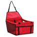 Basstop Pet Car Seat Oxford Breathable Folding Soft Washable Travel Bags for Dogs Cats or Other Small Pet(Red)