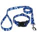 Country Brook PetzÂ® 1/2 inch Royal Blue Hawaiian Deluxe Dog Collar and Leash Extra Small