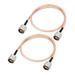 Low Loss RF Coaxial Cable Connection Coax Wire RG-142 N Male to N Male 60cm 2 pcs