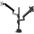 Startech.com Desk Mount Dual Monitor Arm - Full Motion Monitor Mount For 2x Vesa Displays Up To 32 (17lb/8kg) - Vertical Stackable Arms - Height Adjustable/articulating - Clamp/grommet - Mounting