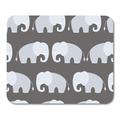 LADDKE Baby Cute Grey Elephants Pattern Drawing Cartoon Character Mousepad Mouse Pad Mouse Mat 9x10 inch