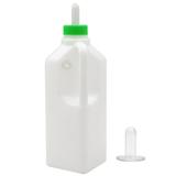 Cheers.US 1 Set 850ml Milk Bottle Calf Goat Milk Feeder Bottle Baby Milk Feeding Screw-On Teat Feeder Detachable Nipple Sheep Replacement Nursing Bottle with Hand