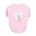 Cartoon Winter Pet Dog Hoodie Warm Pet Sweatshirts Clothes for Chihuahua Shih Tzu Pets Puppy Cats Pullover Dog Clothing Pink L