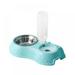 Alvage Dog Cat Double Bowls Automatic Pet Food Feeder and Water Dispenser with Automatic Water Bottle for Small Large Dog Pets Puppy Kitten Rabbit