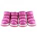 Greyghost 4Pcs/Sets Pet Shoes Puppy Winter Snow Boots Casual Dog Shoes Pet Slip-resistant Shoes Teddy Dog Shoe Pink M