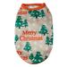 Xmarks Dog Christmas Shirt Clothes Pet Dog Xmas Vest Soft Shirts Holiday Small Dog Apparel Tree Printed Puppy Costume Puppy Outfits