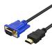 Limei HDMI Gold Male To VGA HD-15 Male 15Pin Adapter Cable 1.8M 1080P - ONLY for PC/Laptops HDMI to Monitor VGA Connection (9.8 Feet)