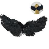 Toma Pet Halloween Feather Wings Devil and Angel Costume Cosplay Props for Dog Cat Pet Christmas Party Dress Up Clothes