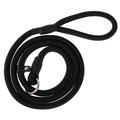 Toorise Dog Slip Rope Leash Dog Training Leashes Adjustable Pet Leash Climbing Nylon Rope Dog Leash 4.6ft/140cm Long for Medium/Large Dog Walking (Black)