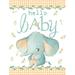 Hello Baby Elephant Yellow Poster Print - Mollie B. (24 x 36)