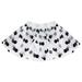 SeasonsTrading White & Black Polka Dot Tulle Tutu Lined Skirt - Girls Dalmatian Dog Princess Costume Birthday Party Pretend Play Dance Dress